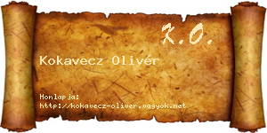Kokavecz Olivér névjegykártya